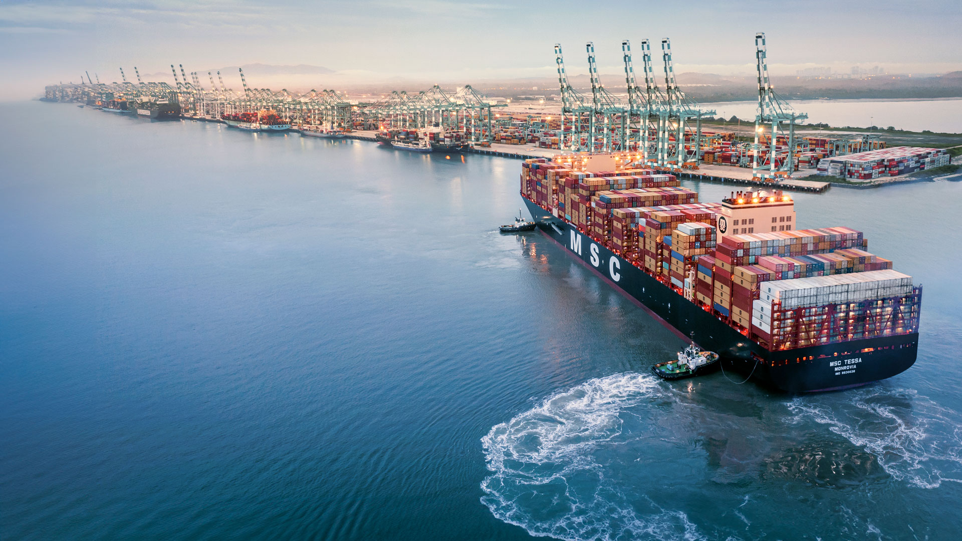 MSC Tessa at Tanjung Pelepas in Malaysia